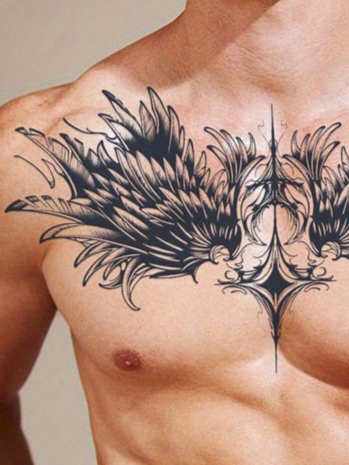 Wing Pattern Waterproof Temporary Tattoo Sticker
